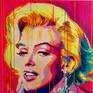 3 marilyn Monroes Paintings "the Pink"