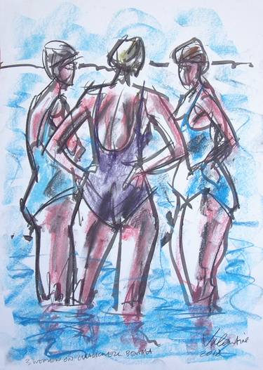 3 women on chalkwell beach thumb
