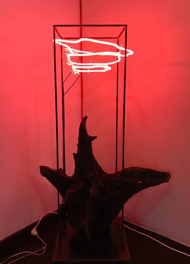 Original Light Sculpture by Luisa Alvarez