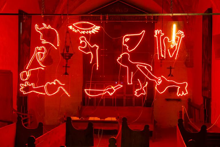 Original Conceptual Light Installation by Luisa Alvarez