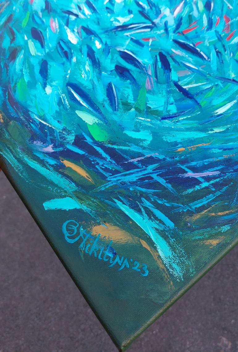 Original Abstract Expressionism Animal Painting by Olga Nikitina