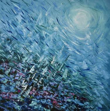 Original Abstract Expressionism Seascape Paintings by Olga Nikitina