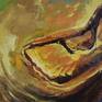 stingrey eye oil painting palette knife art