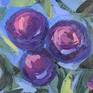 plums palette knife art
