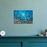 coral reef painting in interior wall art