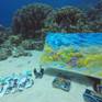 Underwater art in studio