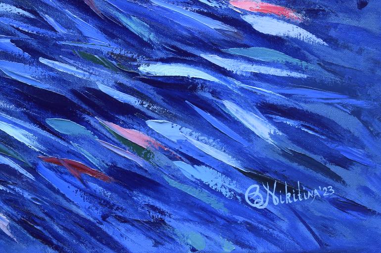 Original Abstract Expressionism Animal Painting by Olga Nikitina