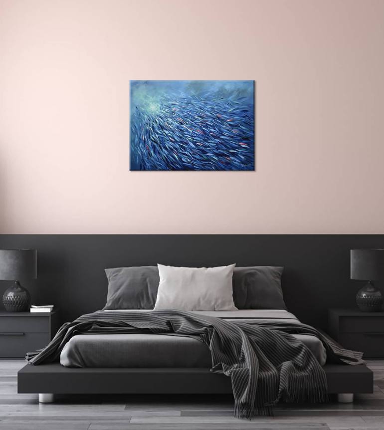 Original Abstract Expressionism Animal Painting by Olga Nikitina