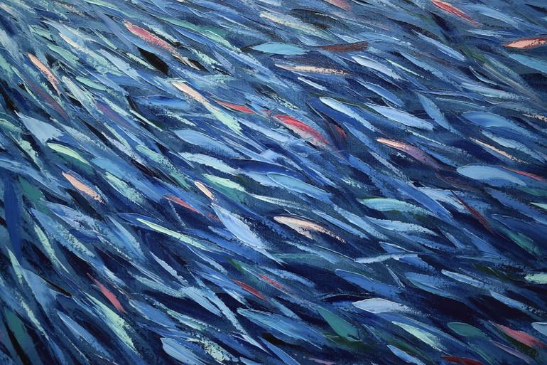 Original Abstract Expressionism Animal Painting by Olga Nikitina