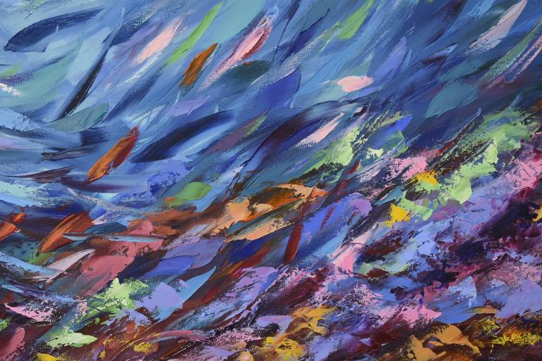 Original Abstract Seascape Painting by Olga Nikitina