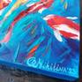 koi fish painting signature