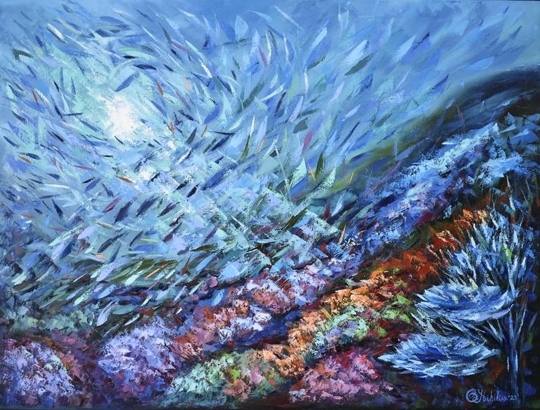 Print of Abstract Expressionism Abstract Paintings by Olga Nikitina