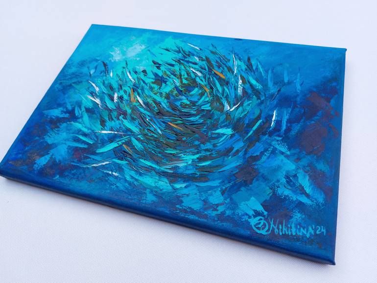 Original Abstract Expressionism Nature Painting by Olga Nikitina