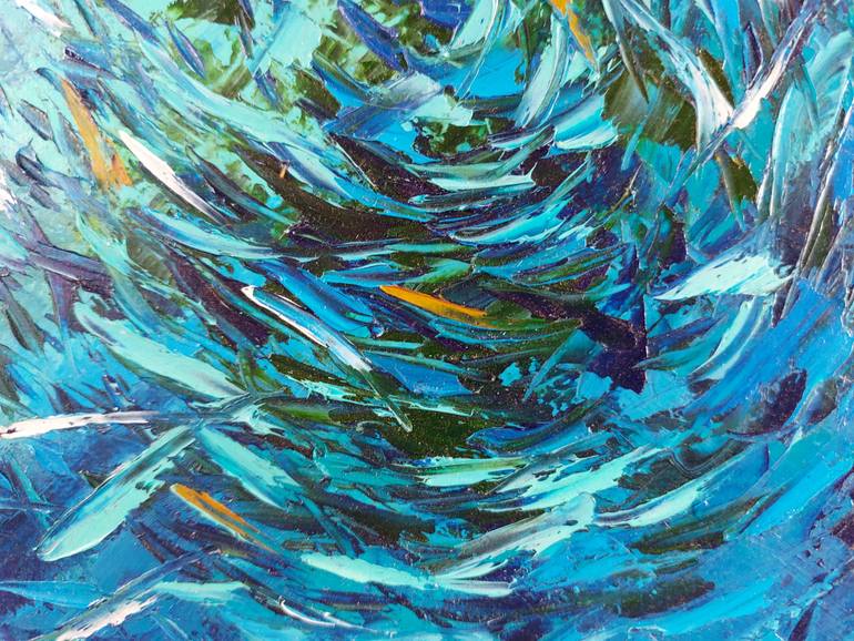 Original Abstract Expressionism Nature Painting by Olga Nikitina