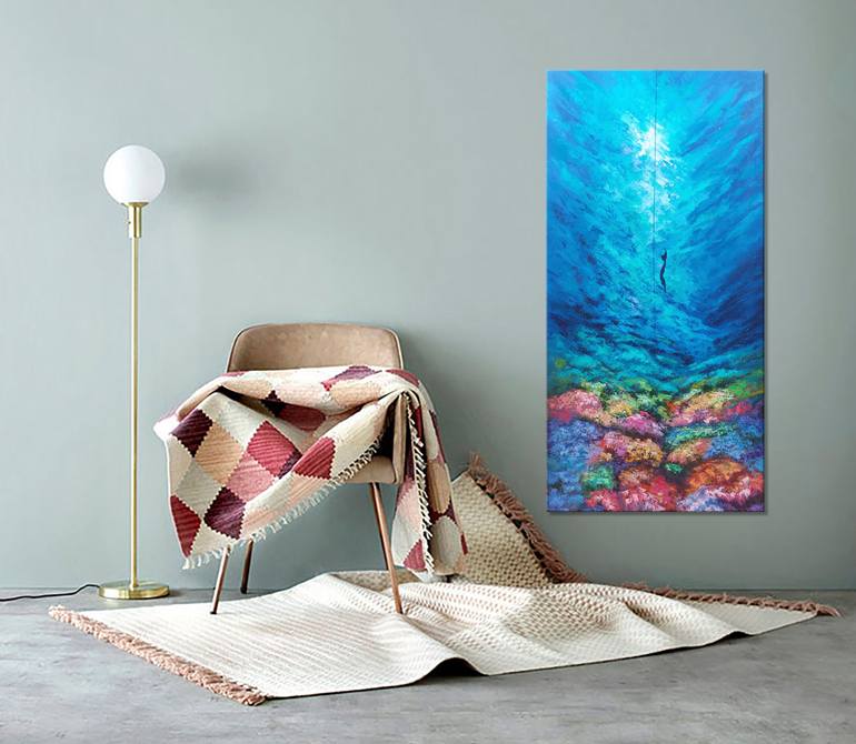 Original Impressionism Water Painting by Olga Nikitina