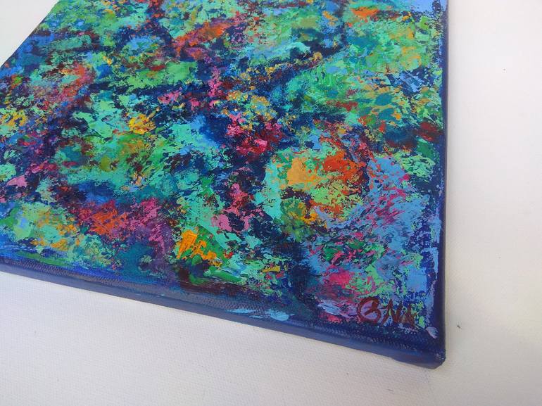 Original Abstract Expressionism Abstract Painting by Olga Nikitina