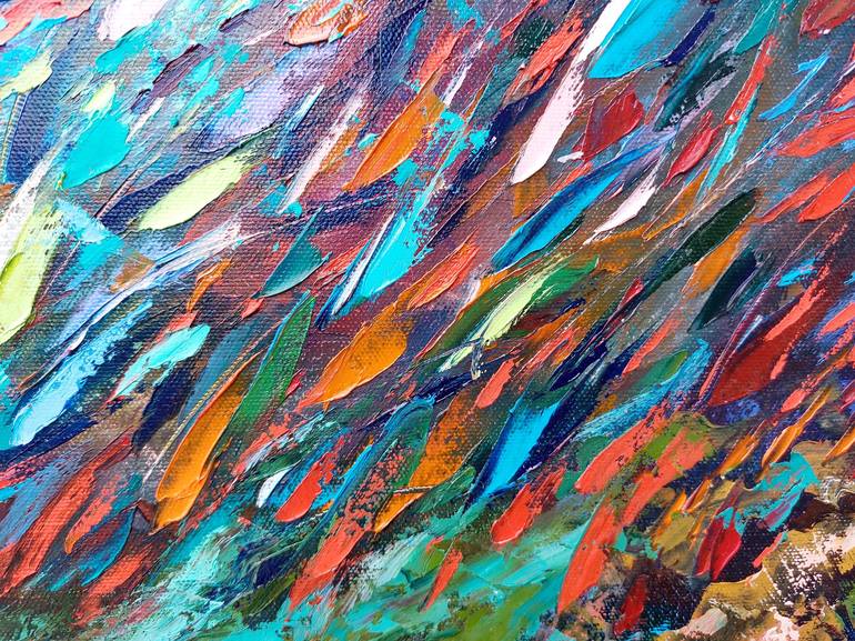 Original Abstract Expressionism Seascape Painting by Olga Nikitina