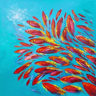 Original Abstract Expressionism Seascape Paintings by Olga Nikitina