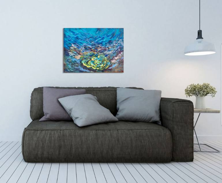 Original Impressionism Seascape Painting by Olga Nikitina