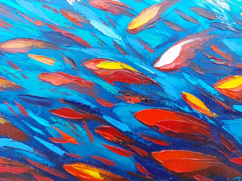 Original Abstract Expressionism Animal Painting by Olga Nikitina