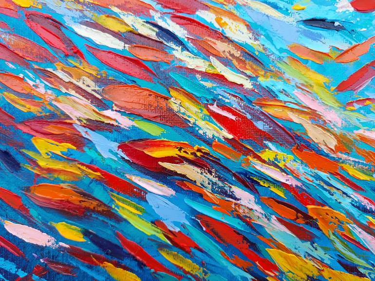 Original Abstract Expressionism Animal Painting by Olga Nikitina