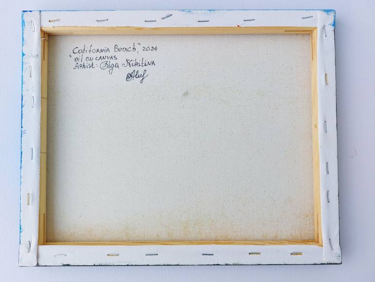 Original Abstract Beach Painting by Olga Nikitina