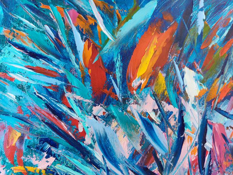Original Abstract Expressionism Seascape Painting by Olga Nikitina