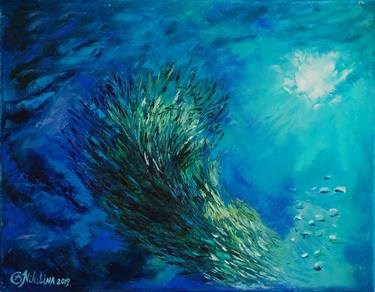 Print of Abstract Seascape Paintings by Olga Nikitina