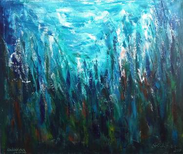 Print of Impressionism Abstract Paintings by Olga Nikitina