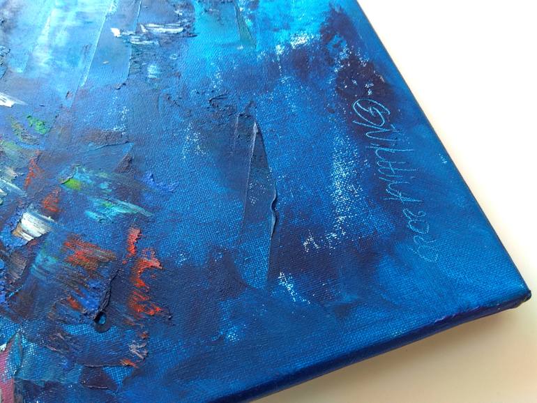 Original Abstract Expressionism Seascape Painting by Olga Nikitina