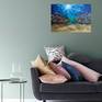 Coral reef is a nice decoration in interior of living room