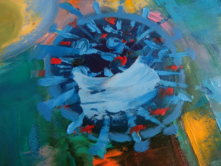 Original Abstract People Painting by Olga Nikitina
