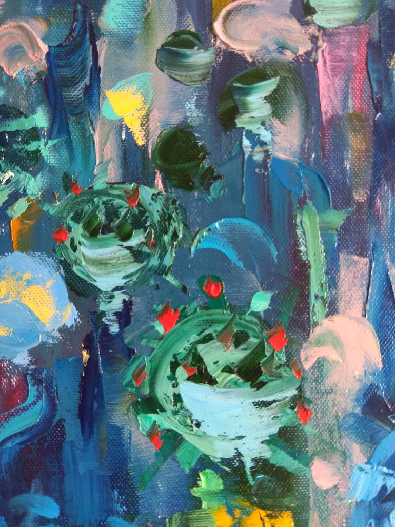 Original Abstract People Painting by Olga Nikitina