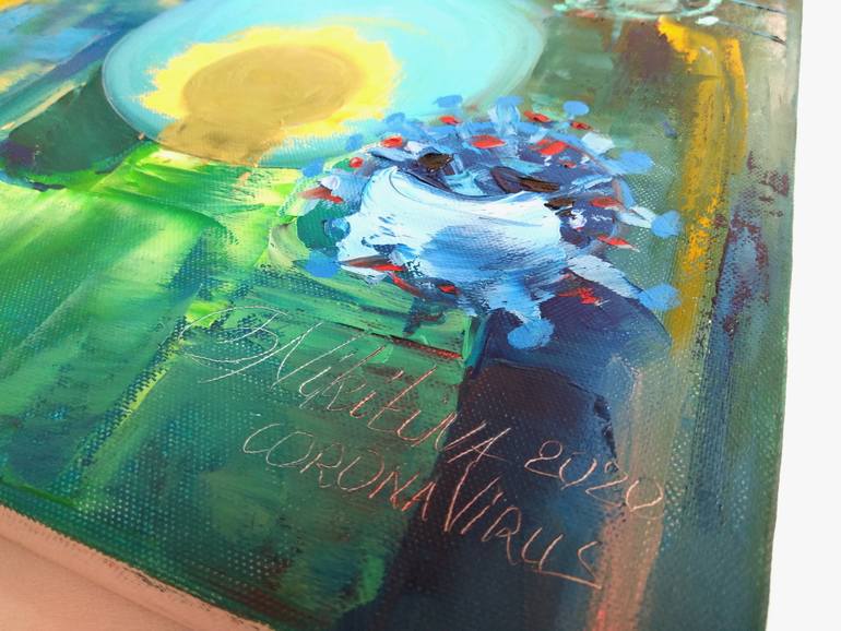 Original Abstract People Painting by Olga Nikitina