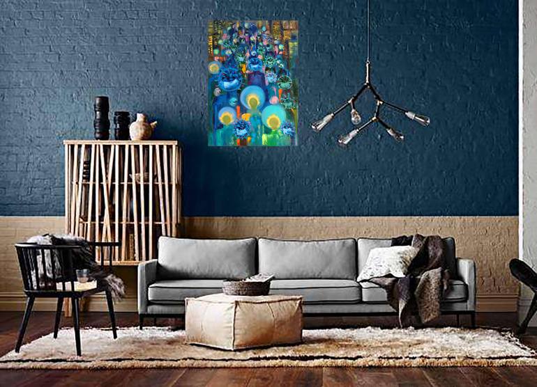 Original Abstract People Painting by Olga Nikitina