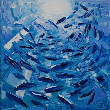 Original Impressionism Fish Paintings by Olga Nikitina