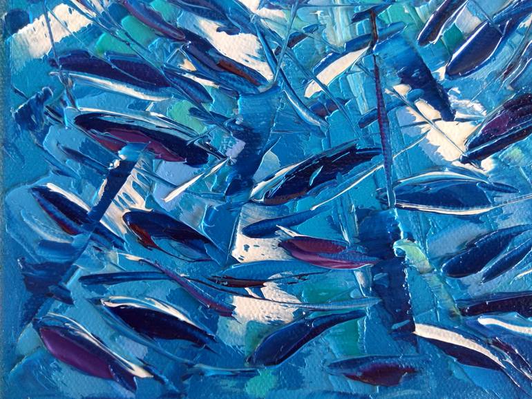 Original Impressionism Animal Painting by Olga Nikitina