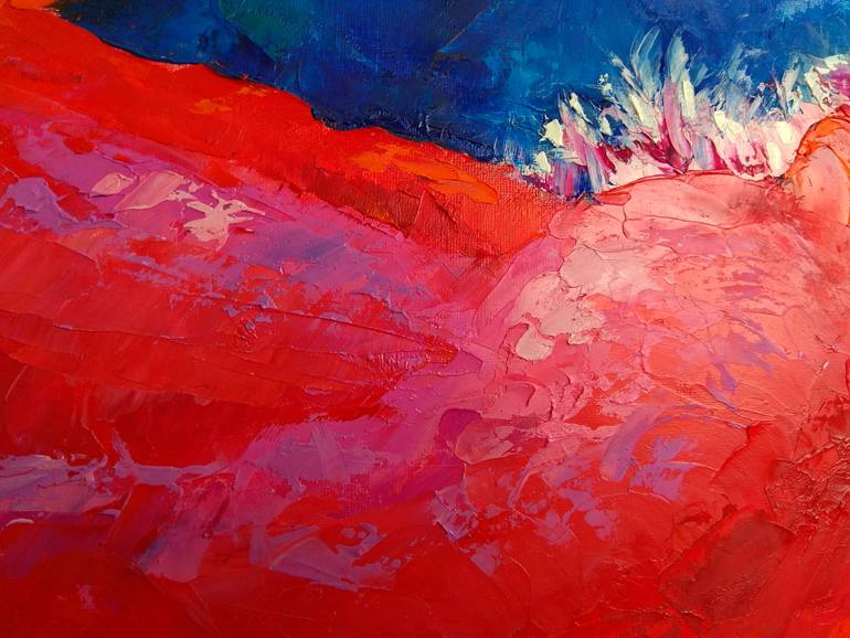 Original Abstract Expressionism Abstract Painting by Olga Nikitina