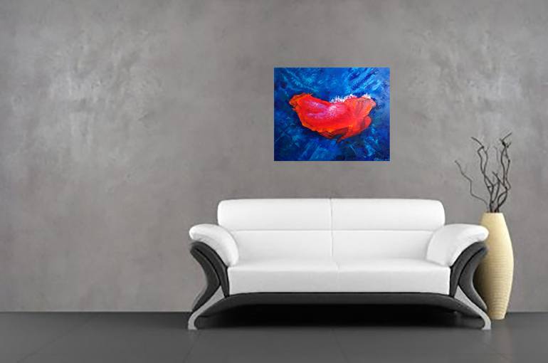 Original Abstract Expressionism Abstract Painting by Olga Nikitina