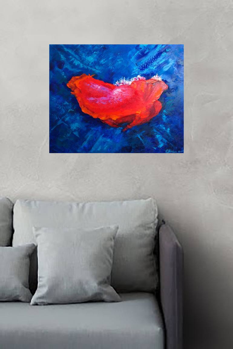 Original Abstract Expressionism Abstract Painting by Olga Nikitina