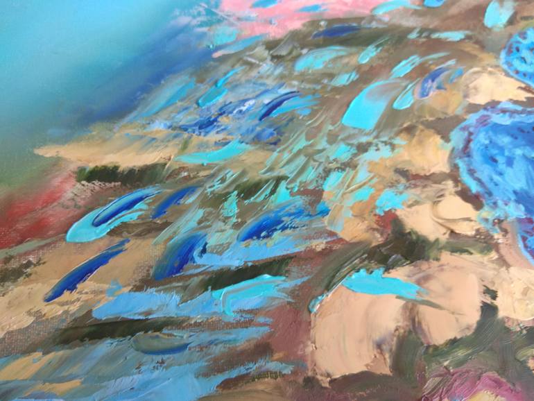 Original Expressionism Seascape Painting by Olga Nikitina