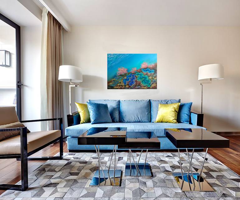 Original Expressionism Seascape Painting by Olga Nikitina