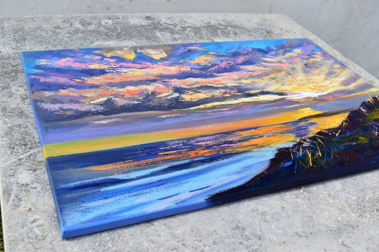 Original Expressionism Landscape Painting by Olga Nikitina