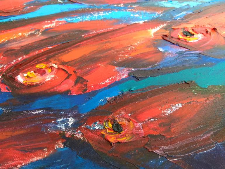 Original Abstract Expressionism Animal Painting by Olga Nikitina