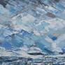 close up details impasto painting