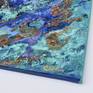 textured painting Caribbean coral reef
