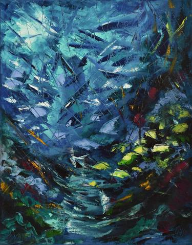 Print of Abstract Expressionism Fish Paintings by Olga Nikitina