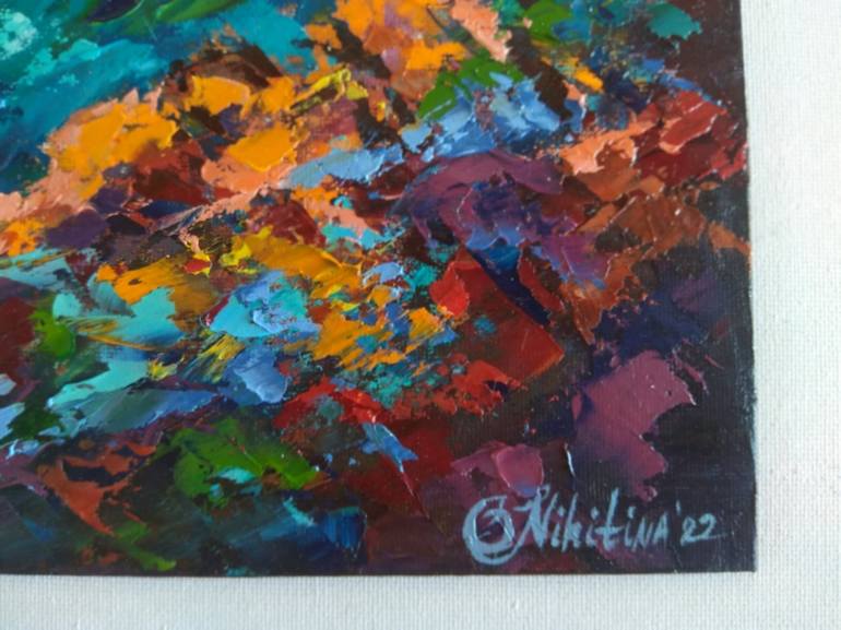 Original Abstract Expressionism Seascape Painting by Olga Nikitina