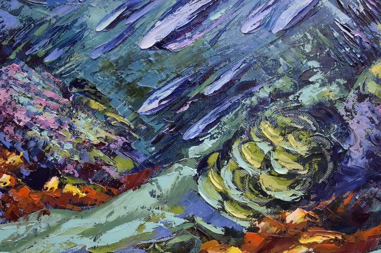 Original Abstract Expressionism Animal Painting by Olga Nikitina