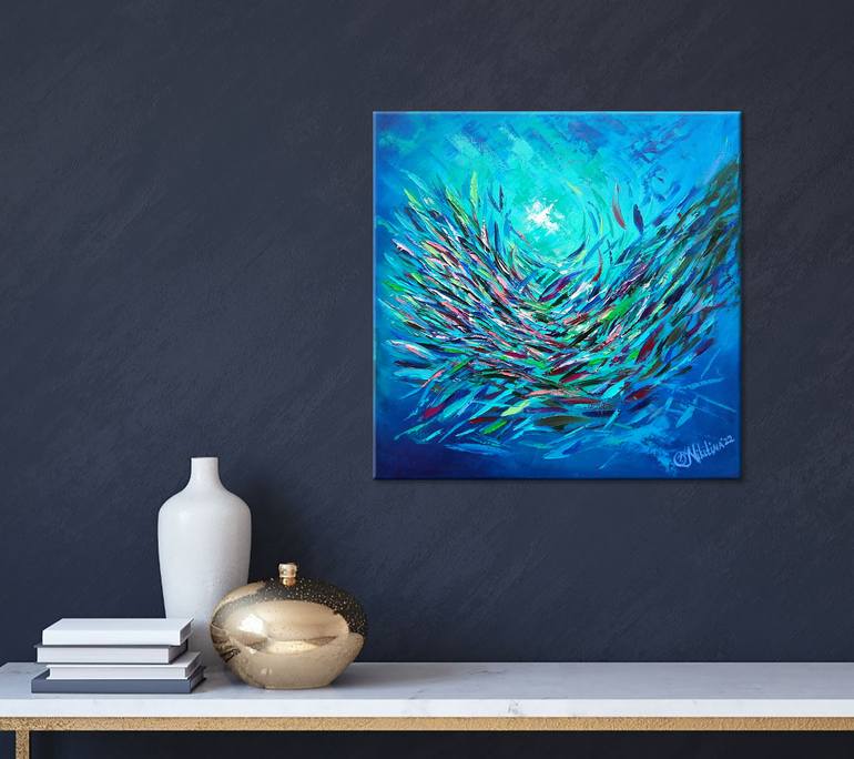 Original Expressionism Animal Painting by Olga Nikitina